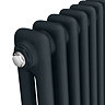 Keswick 1800 x 605mm Cast Iron Style Traditional 2 Column Anthracite Radiator