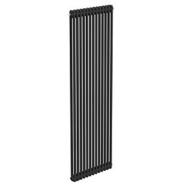 Keswick 1800 x 605mm Cast Iron Style Traditional 2 Column Matt Black Radiator