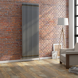 Keswick 1800 x 560mm Raw Metal (Lacquered) 3 Column Radiator