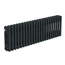 Keswick 300 x 1010mm Horizontal Radiator Anthracite 3 Column