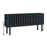 Keswick 300 x 1010mm Horizontal Radiator Anthracite 6 Column (22 Sections) with Feet