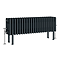 Keswick 300 x 1010mm Horizontal Radiator Anthracite 6 Column (22 Sections) with Feet