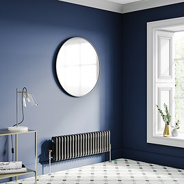 Keswick 300 x 1010mm Horizontal Radiator Matt Black 2 Column