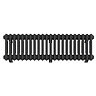 Keswick 300 x 1010mm Horizontal Radiator Matt Black 3 Column