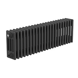 Keswick 300 x 1010mm Horizontal Radiator Matt Black 4 Column