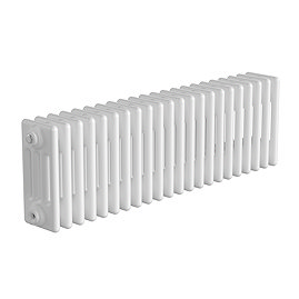 Keswick 300 x 1010mm Horizontal Radiator White 4 Column