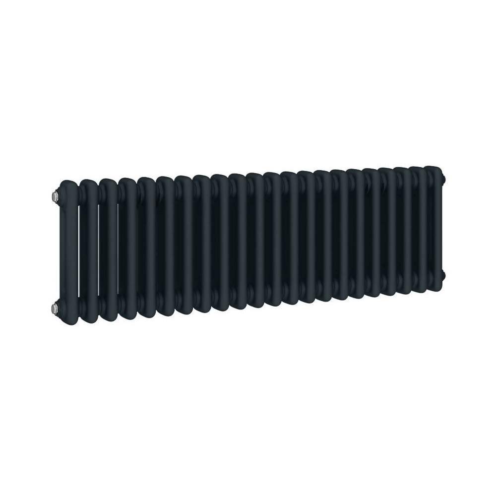 Nesbitt Radiator Keswick 300 x 1010mm Traditional Anthracite Electric Only 2 Column ...