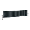 Keswick 300 x 1355mm Cast Iron Style Traditional 2 Column Anthracite Radiator