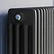 Keswick 300 x 1370mm Cast Iron Style Traditional 4 Column Matt Black Radiator