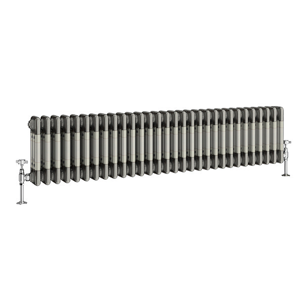 Keswick 300 x 1370mm Raw Metal (Lacquered) 3 Column Radiator ...