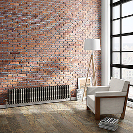 Keswick 300 x 1370mm Raw Metal (Lacquered) 3 Column Radiator