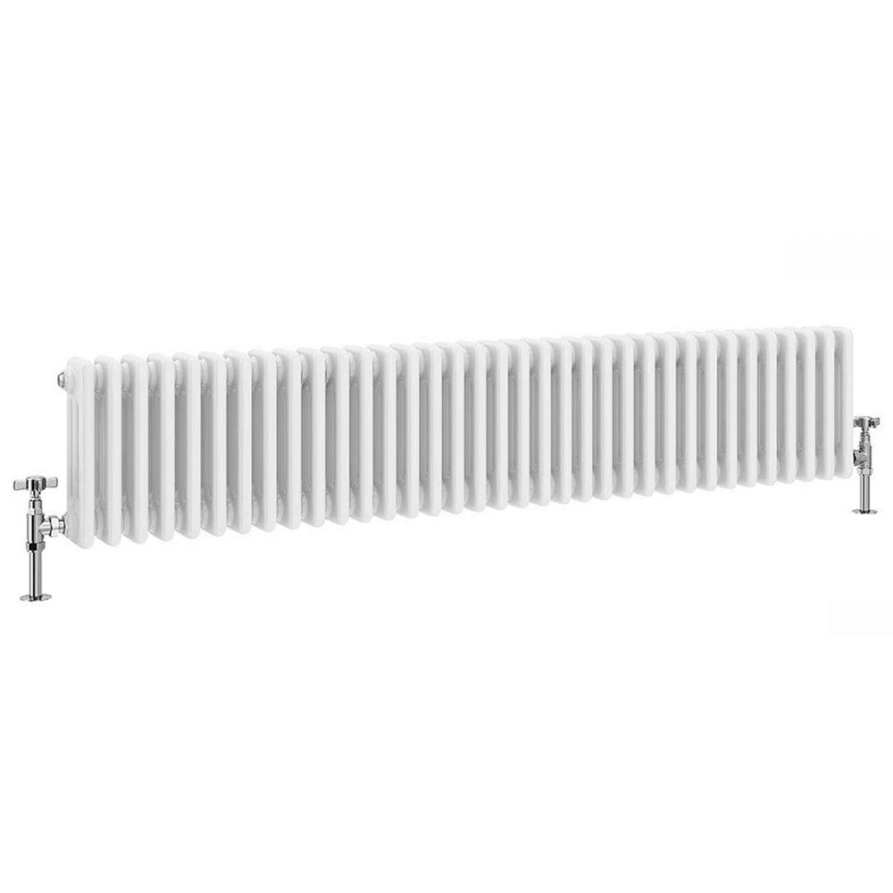 Keswick 300 x 1550mm Cast Iron Style Traditional 3 Column White