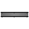 Keswick 300 x 1550mm Horizontal Radiator Matt Black 2 Column