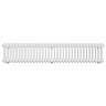 Keswick 300 x 1550mm Horizontal Radiator White 2 Column