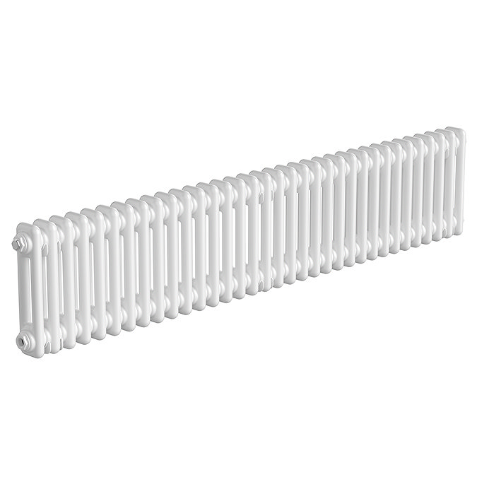 Keswick 300 x 1550mm Horizontal Radiator White 2 Column