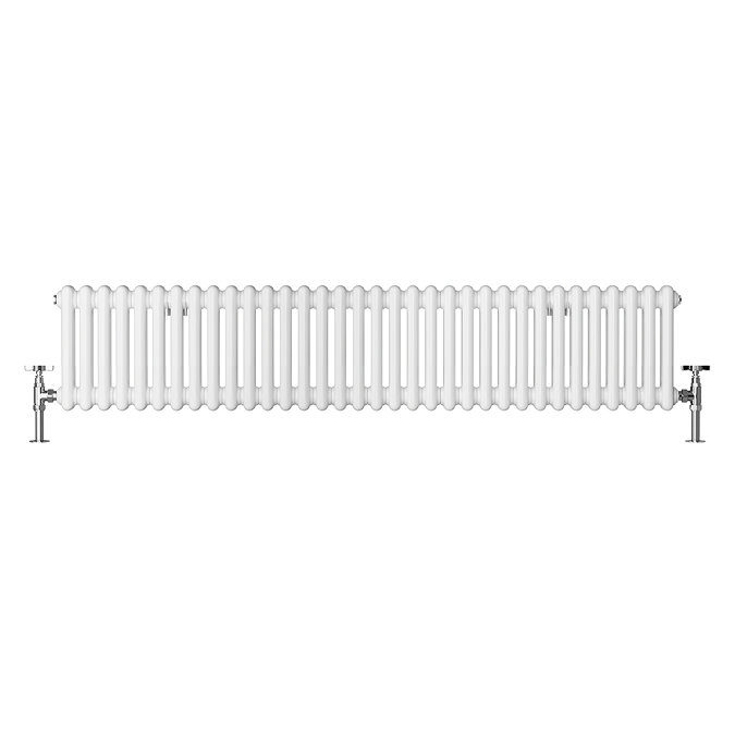 Keswick 300 x 1550mm Horizontal Radiator White 2 Column