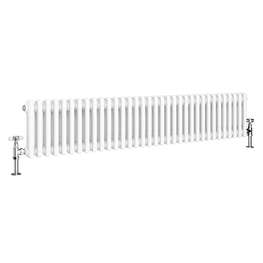 Keswick 300 x 1550mm Horizontal Radiator White 2 Column