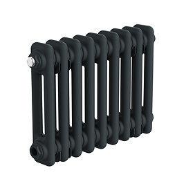 Keswick 300 x 425mm Horizontal Radiator Anthracite 2 Column