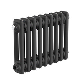 Keswick 300 x 425mm Horizontal Radiator Matt Black 2 Column