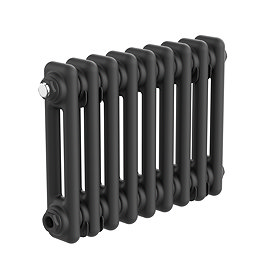 Keswick 300 x 425mm Horizontal Radiator Matt Black 2 Column