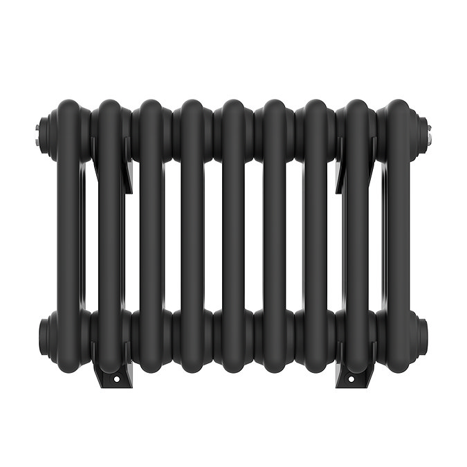 Keswick 300 x 425mm Horizontal Radiator Matt Black 3 Column