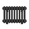 Keswick 300 x 425mm Horizontal Radiator Matt Black 3 Column