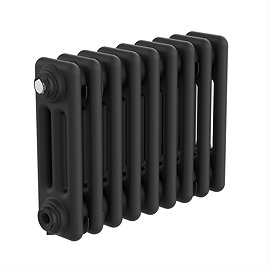 Keswick 300 x 425mm Horizontal Radiator Matt Black 3 Column