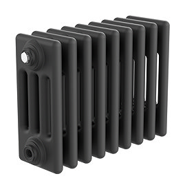 Keswick 300 x 425mm Horizontal Radiator Matt Black 4 Column