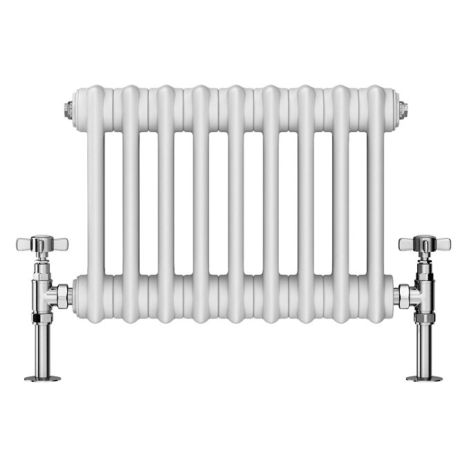 Keswick 300 x 425mm Horizontal Radiator White 2 Column
