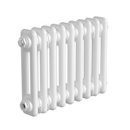 Keswick 300 x 425mm Horizontal Radiator White 2 Column