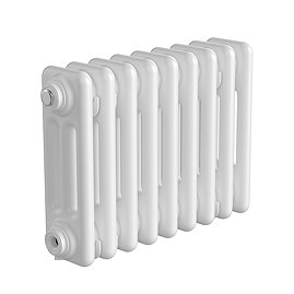 Keswick 300 x 425mm Horizontal Radiator White 3 Column
