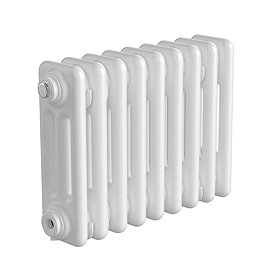 Keswick 300 x 425mm Horizontal Radiator White 3 Column
