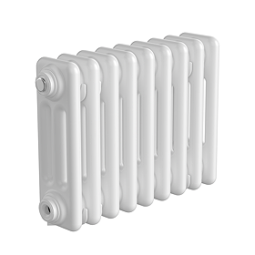 Keswick 300 x 425mm Horizontal Radiator White 3 Column