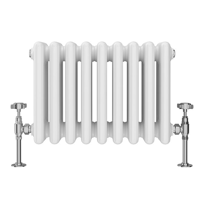 Keswick 300 x 425mm Horizontal Radiator White 4 Column