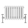 Keswick 300 x 425mm Horizontal Radiator White 4 Column