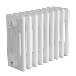 Keswick 300 x 425mm Horizontal Radiator White 4 Column