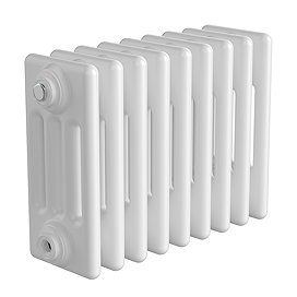 Keswick 300 x 425mm Horizontal Radiator White 4 Column