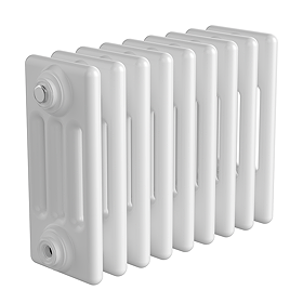 Keswick 300 x 425mm Horizontal Radiator White 4 Column