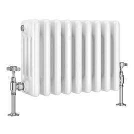 Keswick 300 x 425mm Horizontal Radiator White 4 Column