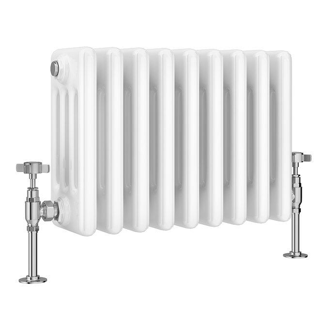 Keswick 300 x 425mm Horizontal Radiator White 4 Column