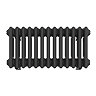 Keswick 300 x 605mm Horizontal Radiator Matt Black 4 Column