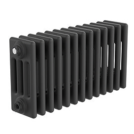 Keswick 300 x 605mm Horizontal Radiator Matt Black 4 Column