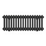 Keswick 300 x 785mm Horizontal Radiator Matt Black 2 Column
