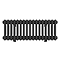 Keswick 300 x 785mm Horizontal Radiator Matt Black 3 Column