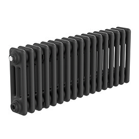 Keswick 300 x 785mm Horizontal Radiator Matt Black 3 Column