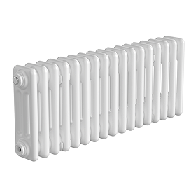 Keswick 300 x 785mm Horizontal Radiator White 3 Column