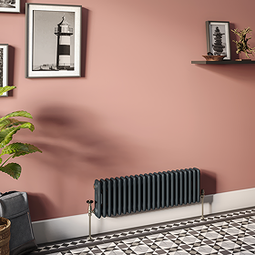 Keswick 300 x 1010mm Horizontal Radiator Anthracite 2 Column