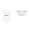 Keswick 4-Piece Traditional Cloakroom Suite - 2 Tap Hole  additional Large Image