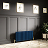 Keswick 450 x 1010mm Cast Iron Style Traditional 3 Column Regal Blue Radiator