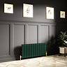 Keswick 450 x 1010mm Cast Iron Style Traditional 3 Column Regal Green Radiator